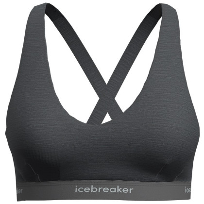 Sportski grudnjak Icebreaker W Mer 125 Cool-Lite Sprite Racerback Bra siva Gritstone Heather-013