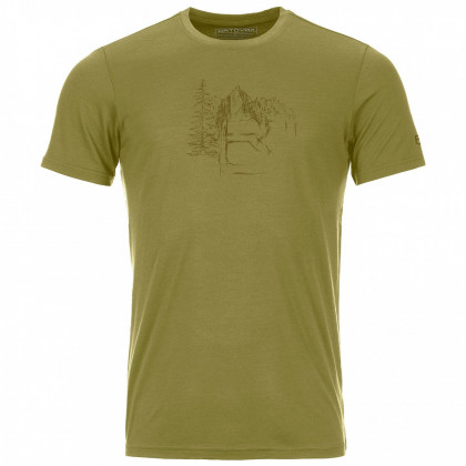 Muška funkcionalna majica Ortovox 150 Cool Logo Sketch T-Shirt zelena