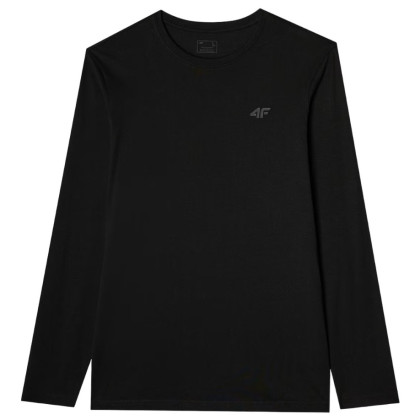 Muška majica 4F Longsleeve M375 crna DEEP BLACK