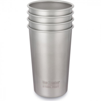 Set čaša od nehrđajućeg čelika Klean Kanteen Steel Pint 473 ml srebrena Brushed Stainless 