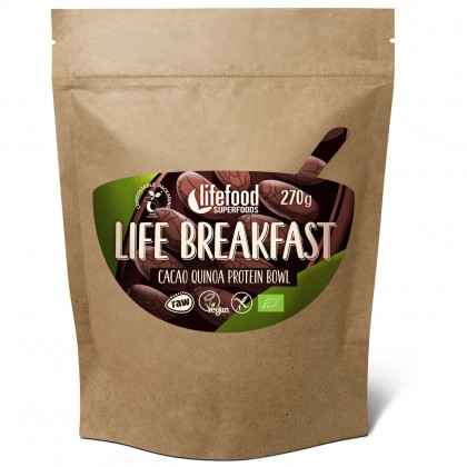Kaša Lifefood Life Breakfast Bio Raw kakao s kvinojom
