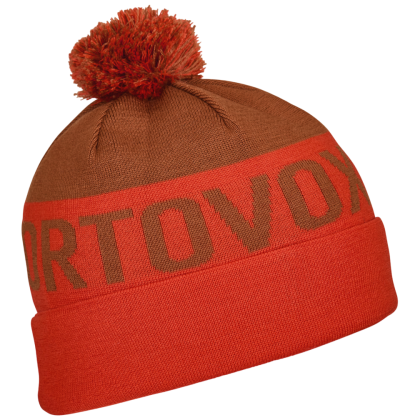 Kapa Ortovox Bobble Knit Beanie narančasta Hot Orange