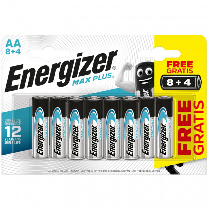 Baterija Energizer Max Plus AA/12 8+4 srebrena