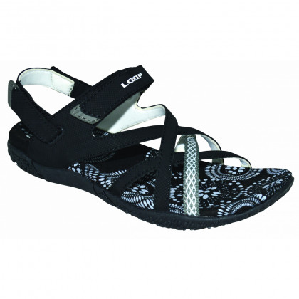 Ženske sandale Loap Caipa crna/plava Black/BlDeBlanc