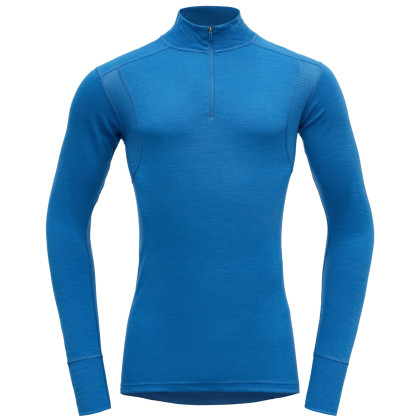 Muška majica Devold Hiking Half Zip Neck plava Skydiver