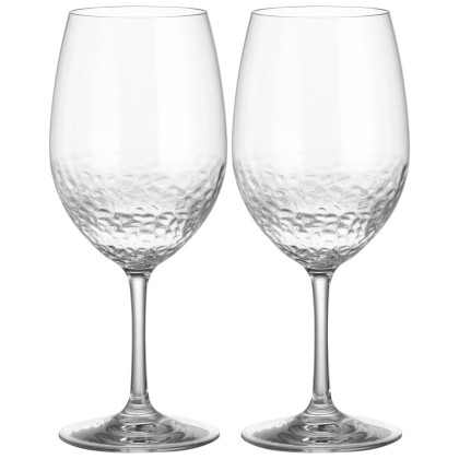 Čaše za vino Brunner Wineglass Hammered - 2ks transparentna, prozirna