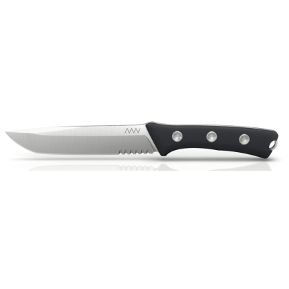 Nož Acta non verba P400 - SERRATED EDGE crna Black