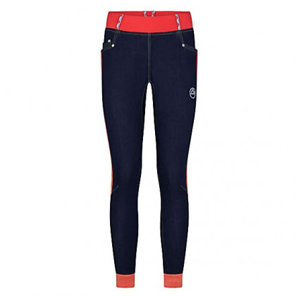 Ženske hlače La Sportiva Mescalita Pant W (2021) plava/narančasta Jeans/Hibiscus