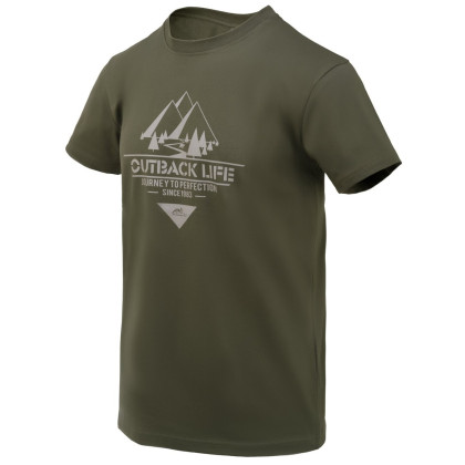 Muška majica Helikon-Tex T-Shirt (Outback Life) zelena Taiga Green