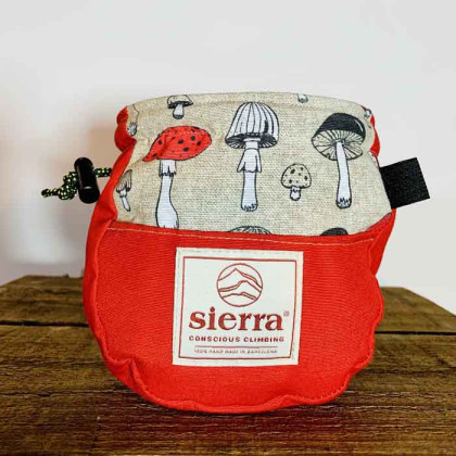 Vrećica za magnezij SIERRA Climbing Classics Mushroom crvena