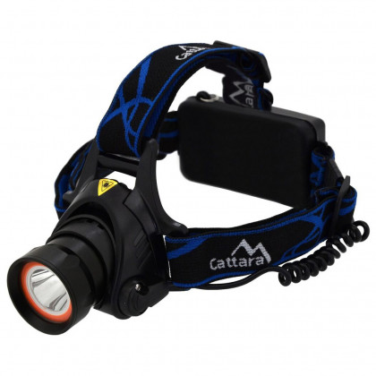 Čeona svjetiljka Cattara LED 400lm (1x XM-L+15x SMD) crna/plava