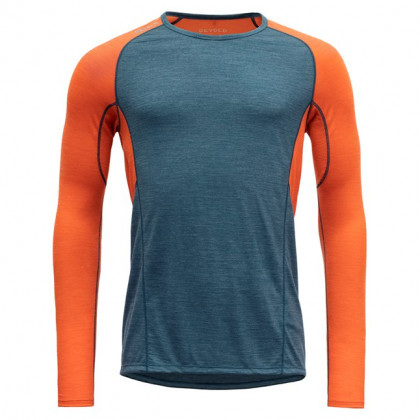 Muške funkcionalne majice Devold Running Man Shirt plava/narančasta Pond