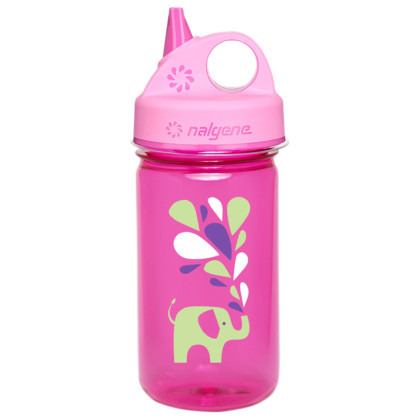 Dječja flašica  Nalgene Grip ’n Gulp svijetlo ružičasta PinkW/Elephant