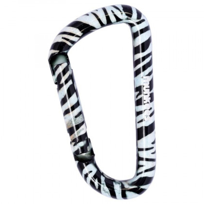 Karabiner Munkees Zebra crna/bijela