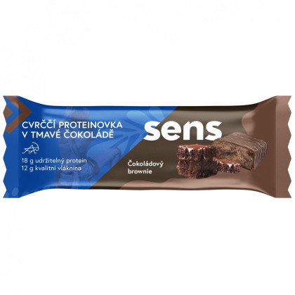 Energetska pločica Sens Proteinska pločica cvrčka u tamnoj čokoladi - čokoladni Brownie (60g)