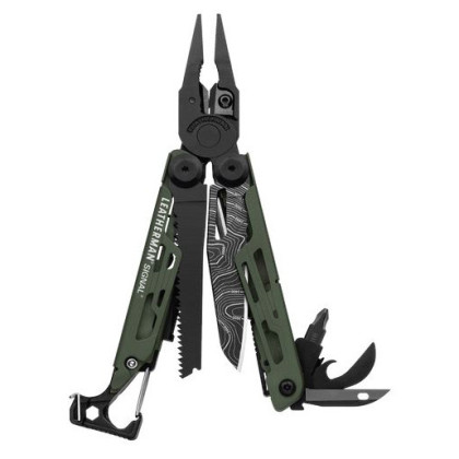 Višenamjenski nož Leatherman Signal Green Topo crna/zelena