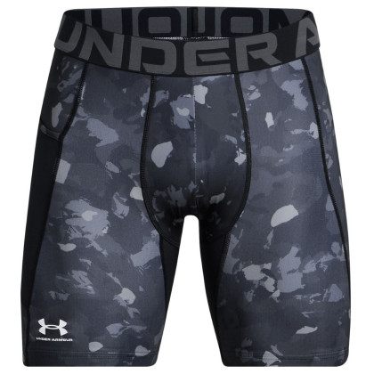 Muške kratke hlače Under Armour HG Armour Prtd Comp Sts siva/crna BLK