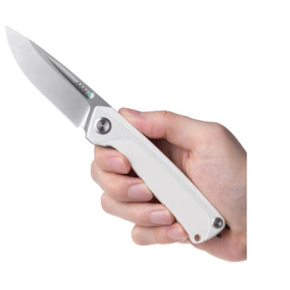 Sklopivi nož Acta non verba Z200 BB, Stonewash/Plain Edge, G10 bijela white