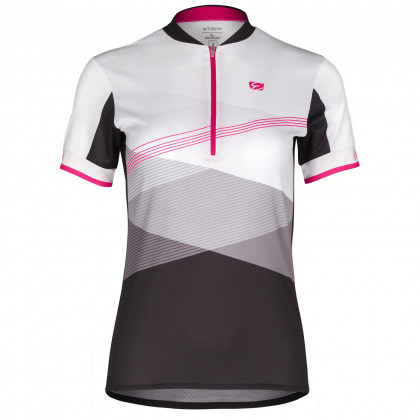 Ženski biciklistički dres Etape Liv bijela / ružičasta White/Pink