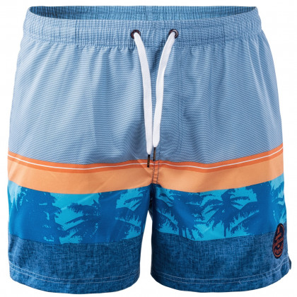 Muški kupaći Aquawave Palawan plava Blue/Orange/PalmPrint