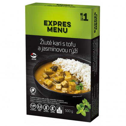 Gotova jela Expres menu Žuti curry s tofuom i jasmin rižom 500g