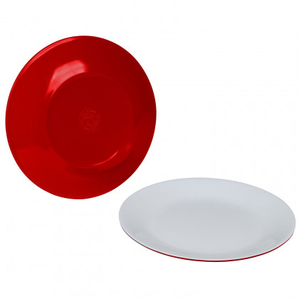 Tanjur Bo-Camp Breakfast Plate Melamine 2 crvena Red/White