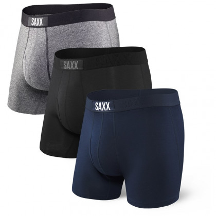 Bokserice Saxx Vibe Boxer Modern Fit 3-pack crna/siva Black/Grey/Blue