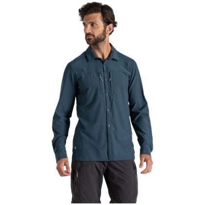 Muška košulja Craghoppers NosiLife Pro Long Sleeved Shirt V tamno plava Blue Stone