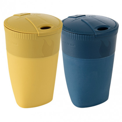 Set plastičnih čaša Light My Fire Pack-up-Cup BIO 2-pack plava/žuta Mustyyellow/Hazyblue