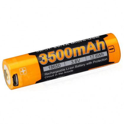 Baterija na punjenje Fenix 18650 3500 mAh USB Li-ion