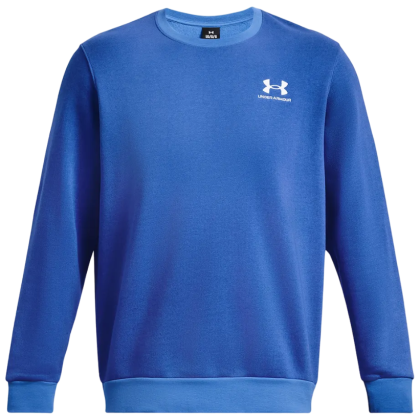 Muška dukserica Under Armour Essential Flc Novelty Crw plava