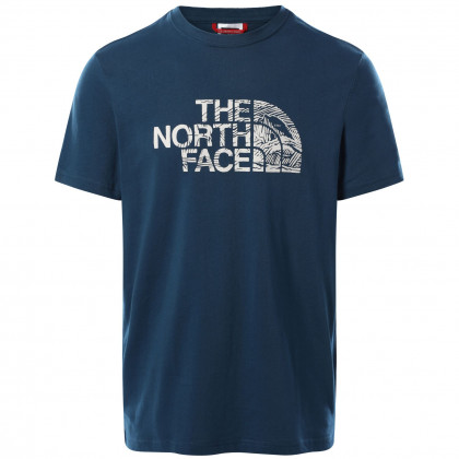 Muška majica The North Face Woodcut Dome Tee-Eu plava MontereyBlue