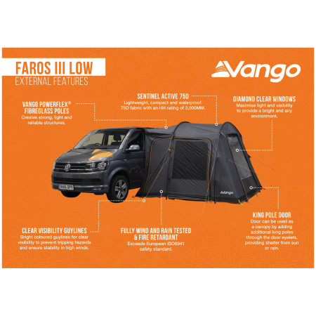 Šator za kamper Vango Faros III Low