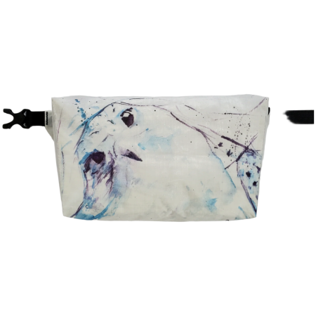 Torbice oko struka High Tail Designs Fanny Pack v1.5 Curious Hawk bijela/plava Curious Hawk