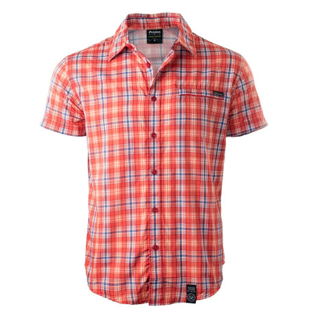 Muška košulja Elbrus Loen crvena Red/Navy/OrangeCheck