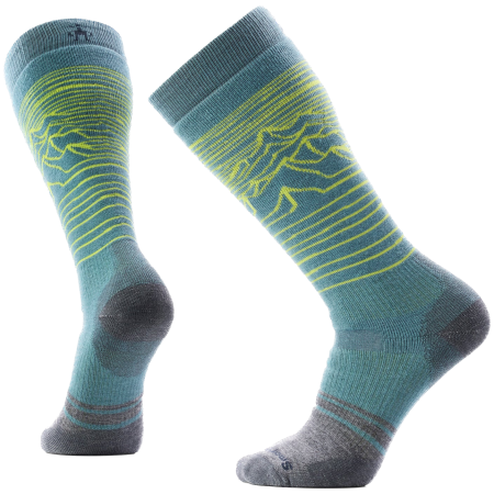 Čarape za skijanje Smartwool Snowboard Full Cushion Iguchi OTC Socks zelena Dusty Teal