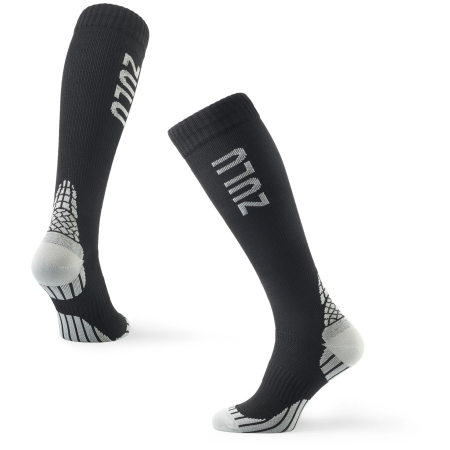 Kompresijske čarape Zulu Run Compression crna/siva black/grey