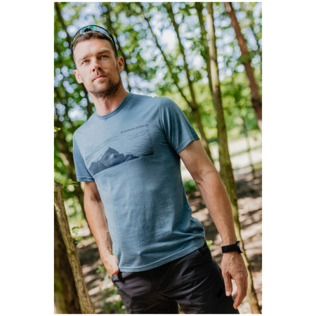 Muška majica MOOA Merino Lyolite Highlander 150 Short