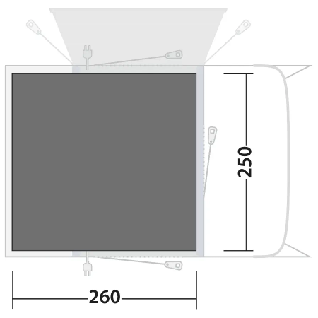 Podloga pod šator Outwell Footprint Talladega Air