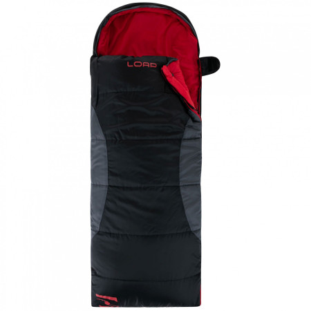Dječja vreća za spavanje  Loap Salmo KID crna/siva