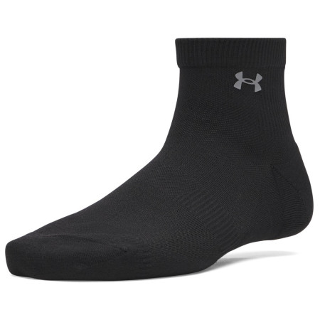 Ženske čarape Under Armour UA Women's Vanish 3pk Qtr crna Ultimate Black / Ultimate Black / Castlerock