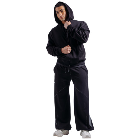 Muške funkcionalne majice dugih rukava Nebbia Zipper Hoodie with Embroidery Primal