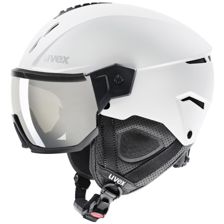 Skijaška kaciga Uvex Instinct Visor bijela white-black mat