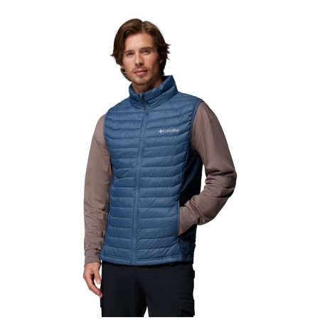 Muški prsluk Columbia Powder Pass™ Hybrid Vest plava Dark Mountain,