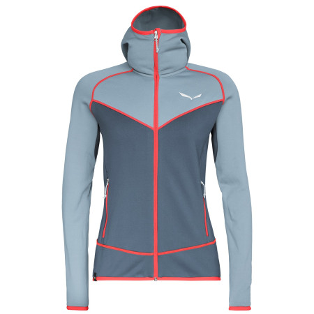 Ženska dukserica Salewa Puez 3 PL W FZ HDY siva 341 blue fog/0310