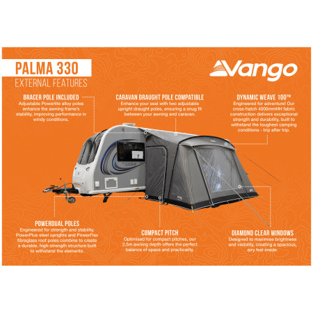 Šator za kamper Vango Palma 330