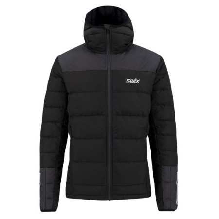 Muška pernata jakna Swix Dynamic Down crna/siva Black