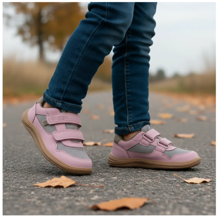 Dječje cjelogodišnje barefoot cipele Bugga Safi Pink