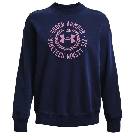 Ženska dukserica Under Armour Rival Fleece Crest Grp Crew tamno plava