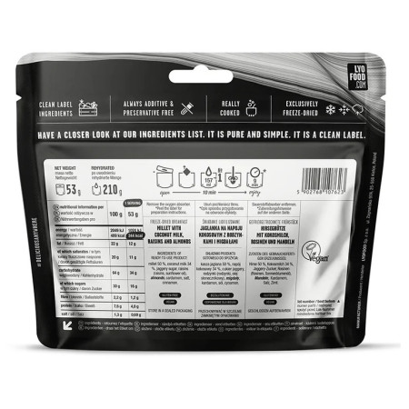 Dehidrirana hrana Lyo food Ovesný Payasam 60g